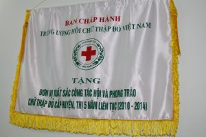 Cờ đơn vị xuất sắc của Hội CTĐ Thành phố Tây Ninh
